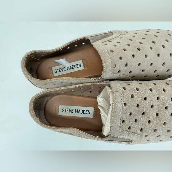 🛍️Taupe suede STEVE MADDEN Widmer Platform espadrilles size 7. - Picture 8 of 8